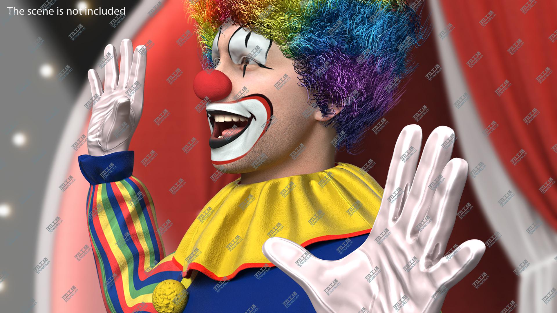 images/goods_img/202104093/Funny Clown Costume Dancing Pose Fur 3D/5.jpg